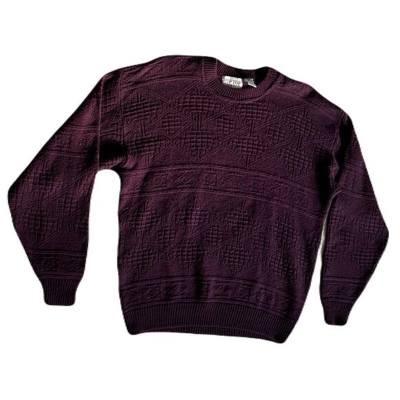 Tip Top Tailor Purple Sweater Size Medium - Picture 1 of 9